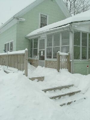 THERE'S A NEW DECK SOMEWHERE UNDER THAT SNOW!